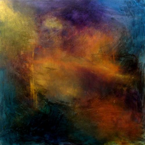 Apparition, huile sur toile, 100 x 100 cm