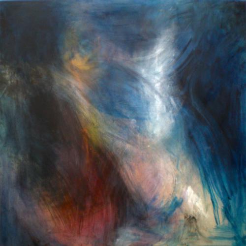 Envol, huile sur toile, 100 x 100 cm