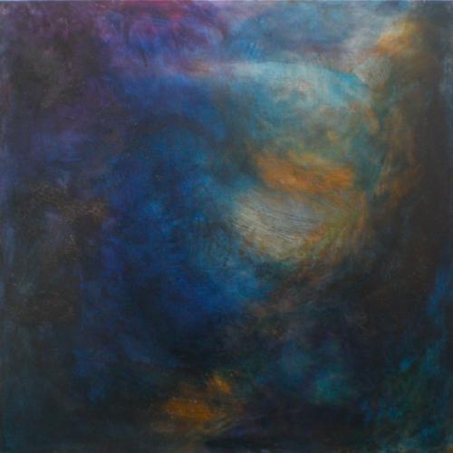 Tourbillon, huile sur toile, 100 x 100 cm