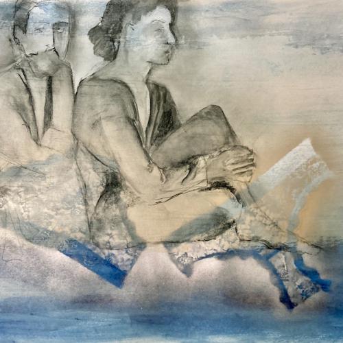 les culottes, tehnique mixte sur papier, 105 x 75