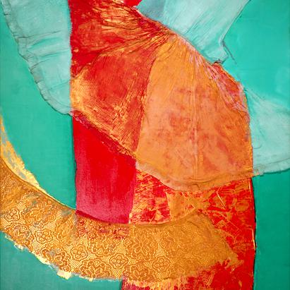 Impératrice, technique mixte sur toile, 153 x 104 cm