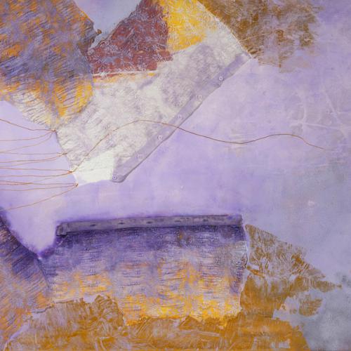 Gilet jaune, technique mixte sur toile 100 x 153 cm