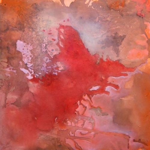 Ile orange, huile sur toile, 60 x 60 cm